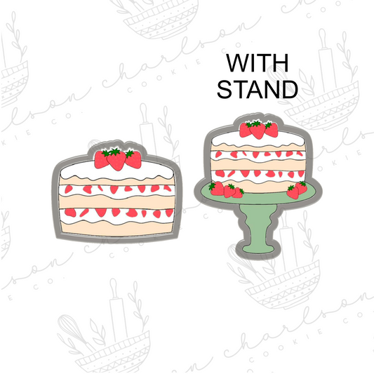 Strawberry cake cookie cutter (sweetdeespatisserie)