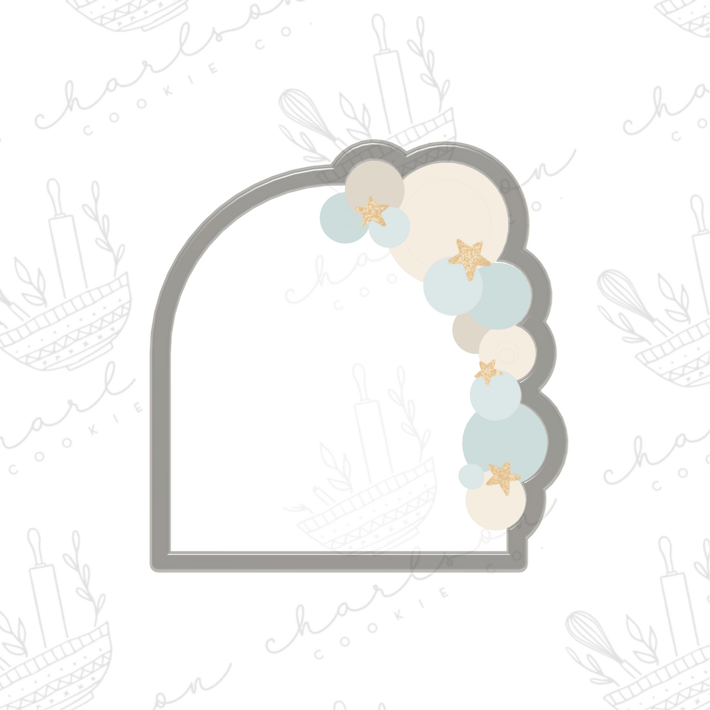 Balloon plaque no. 3 cookie cutter