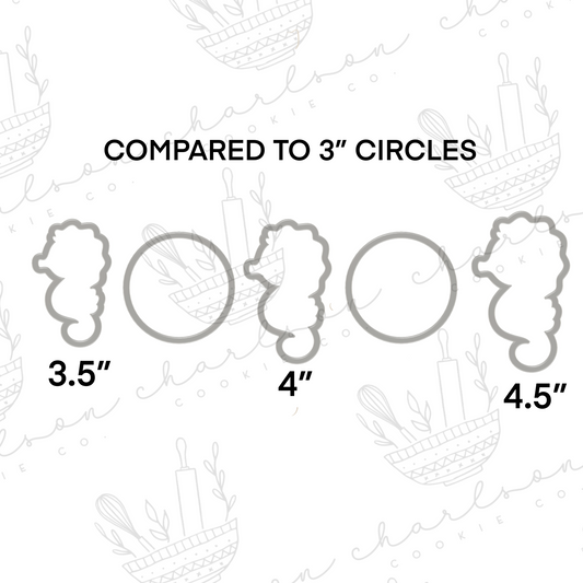 Seahorse cookie cutter