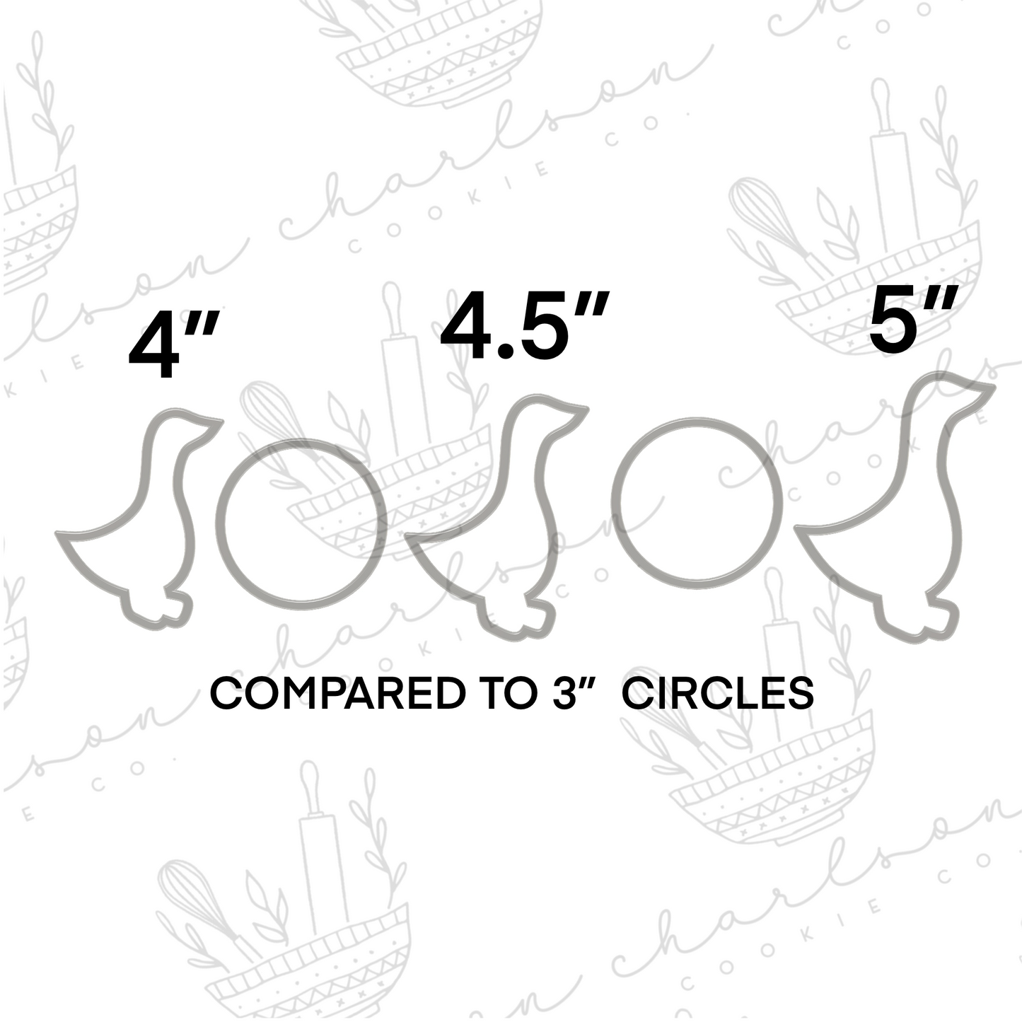 Goose cookie cutter