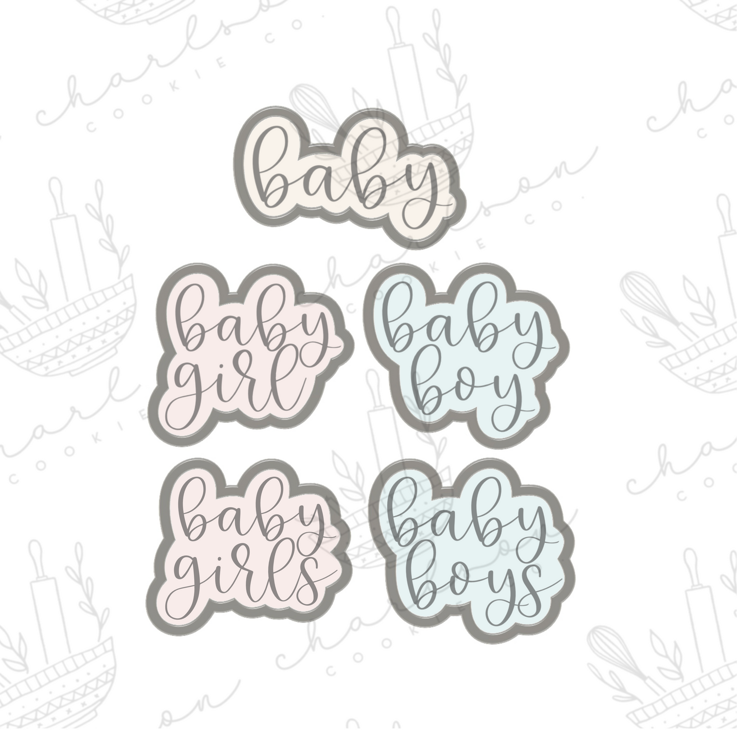 Baby word no. 2 cookie cutter