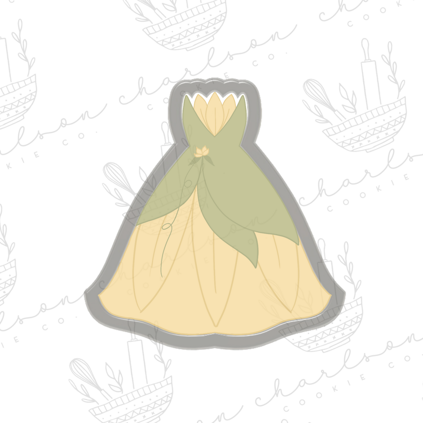 Princess dress no. 6 cookie cutter