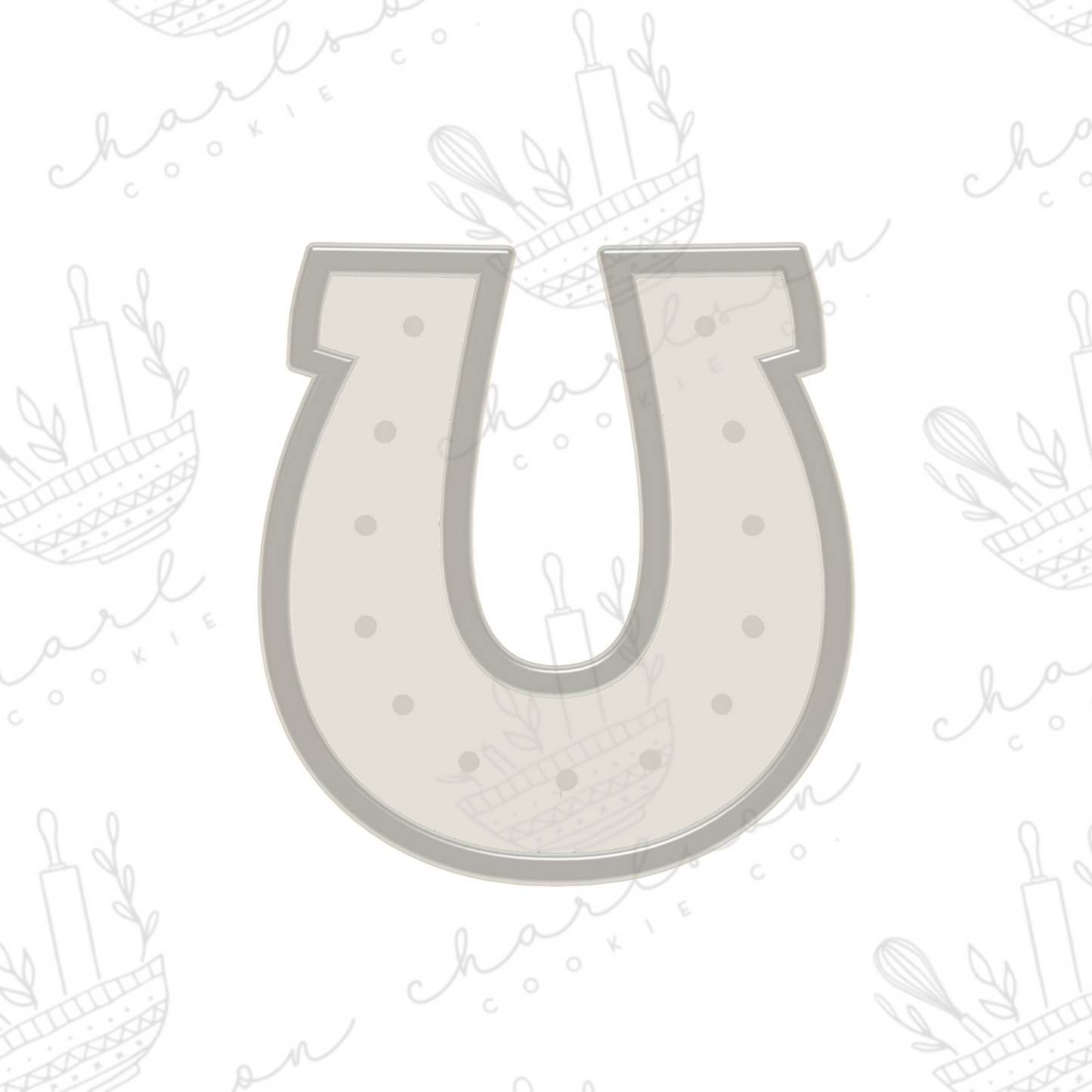 Horseshoe cookie cutter