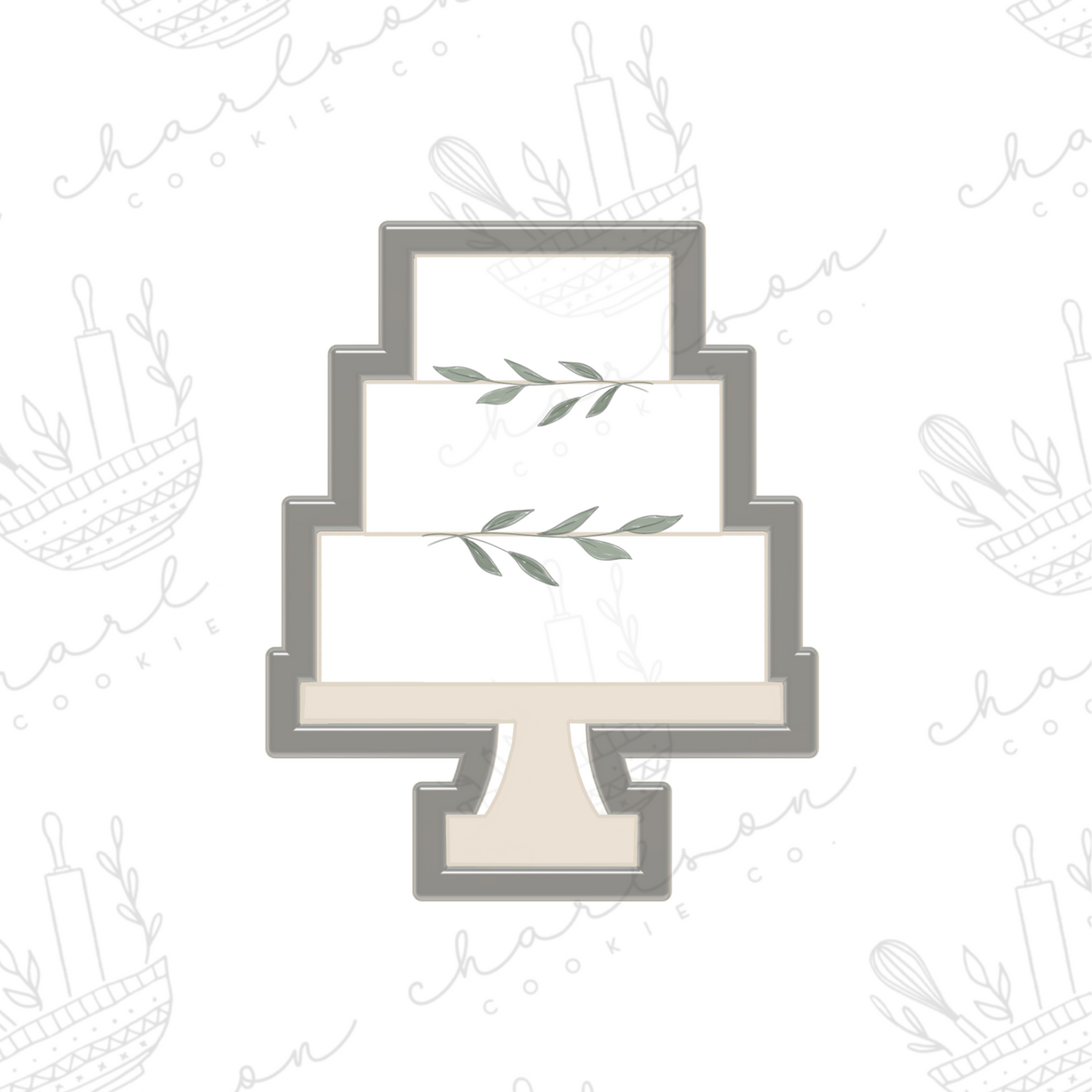 Cake 3 tiers cookie cutter