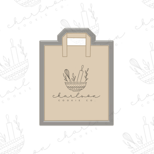Paper brown bag cookie cutter