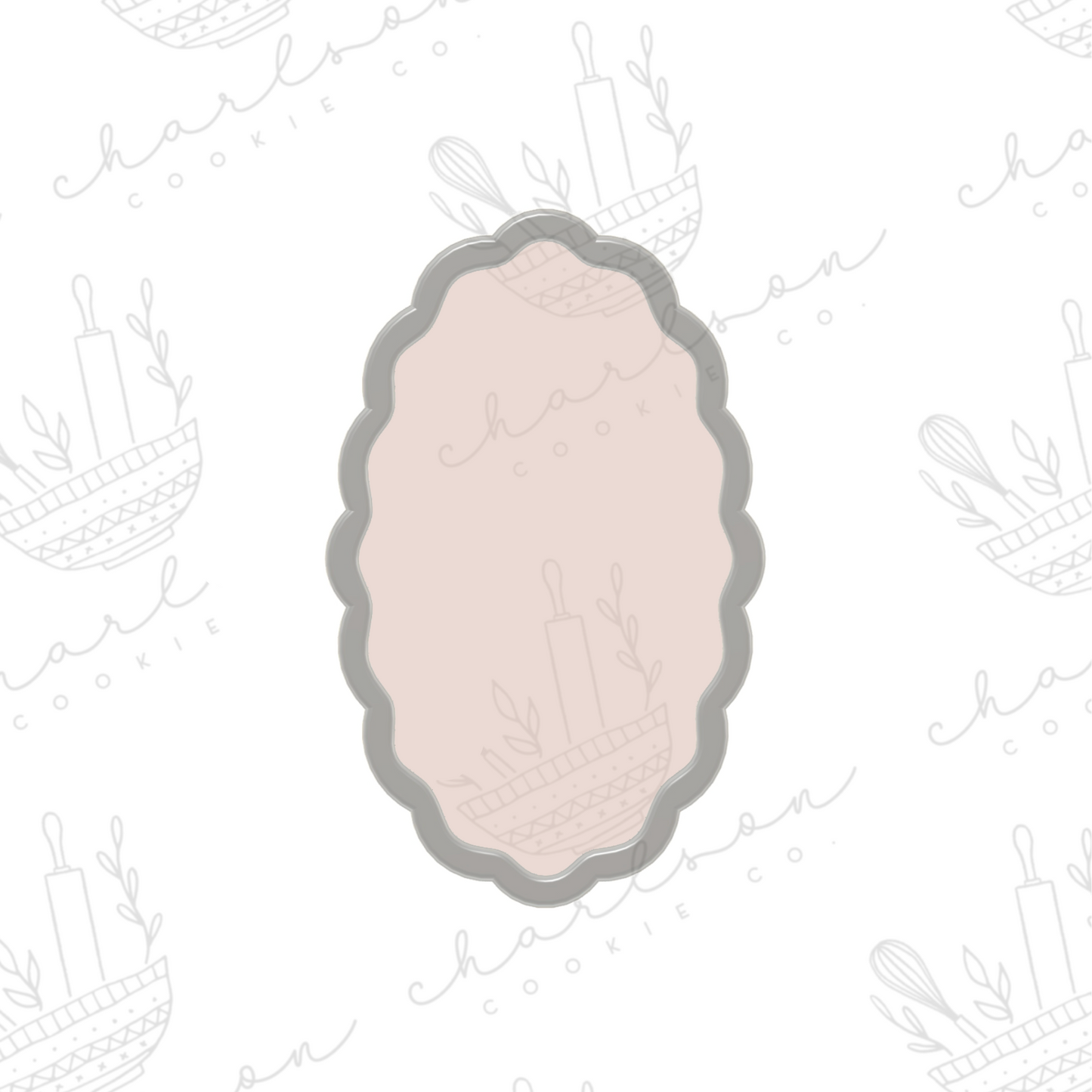 Wavy oval no. 2 cookie cutter