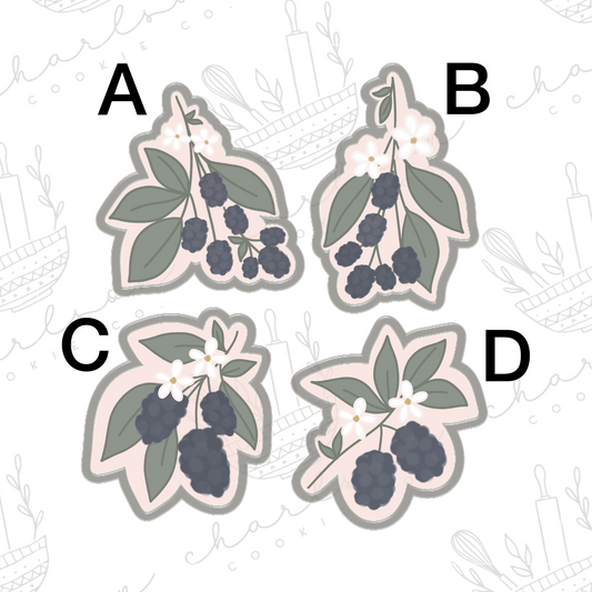 Berry stems cookie cutters (Linen & Gray)