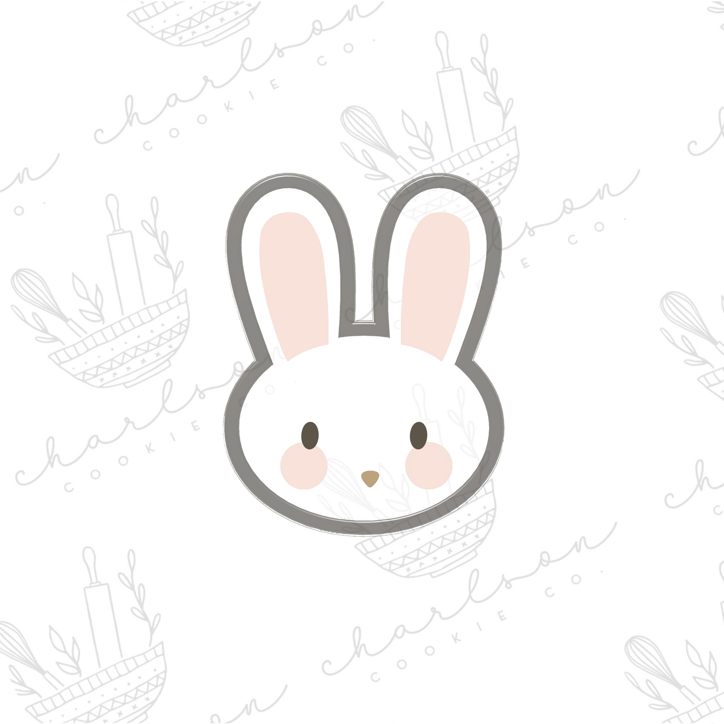 Bunny head no. 2 cookie cutter