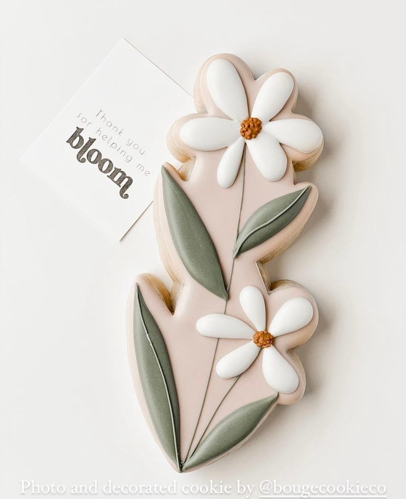Daisy stem cookie cutter