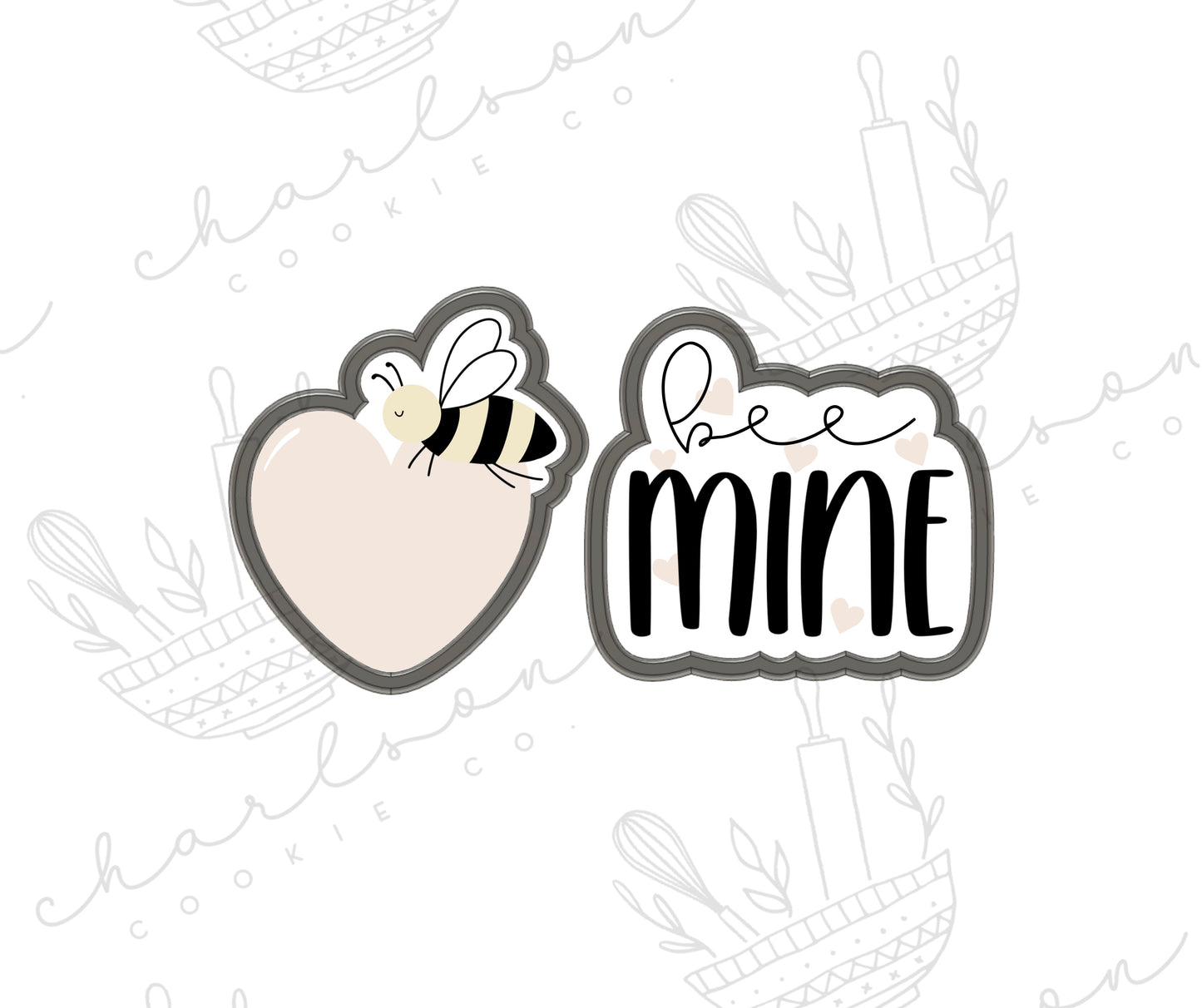 Bee mine cookie cutters