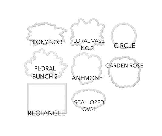Linen & Gray - "Floral" class cookie cutters