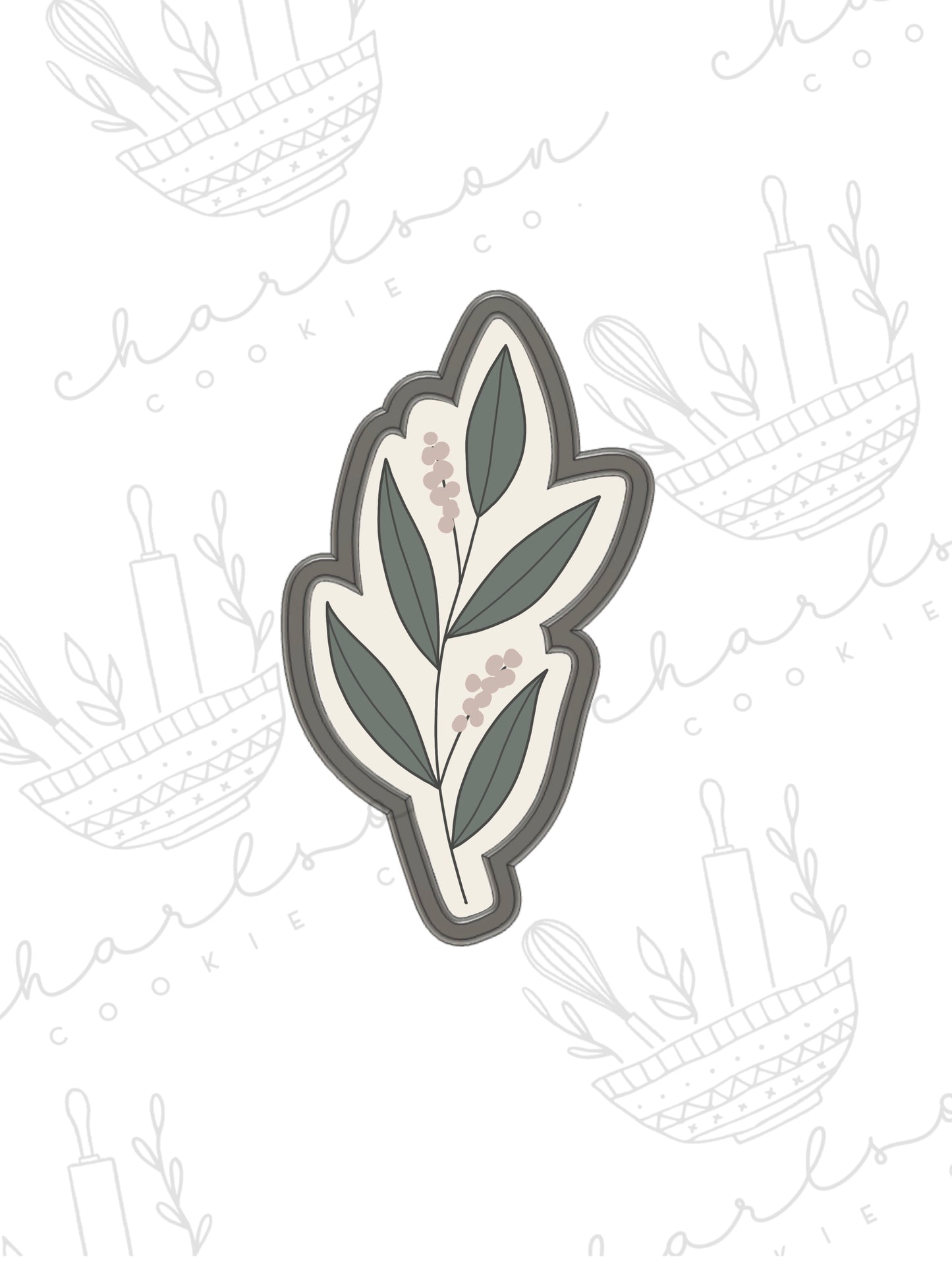 Leaf no. 8 cookie cutter