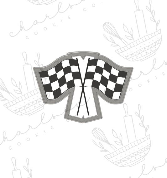 Racing flags cookie cutter