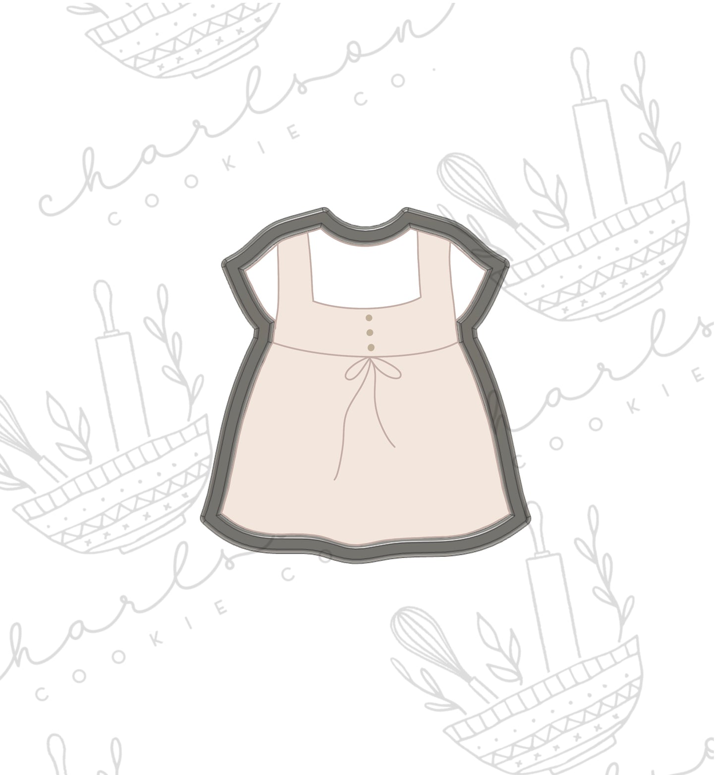 Baby dress no. 4 cookie cutter