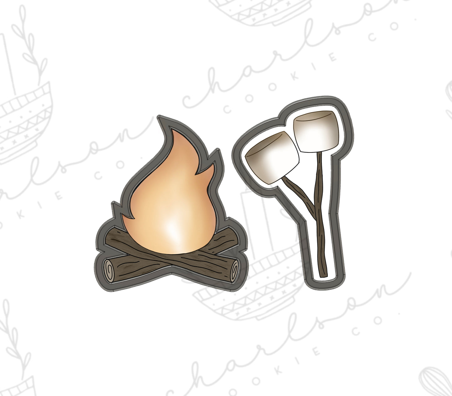 Campfire cookie cutter