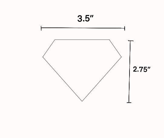 Diamond cookie cutter
