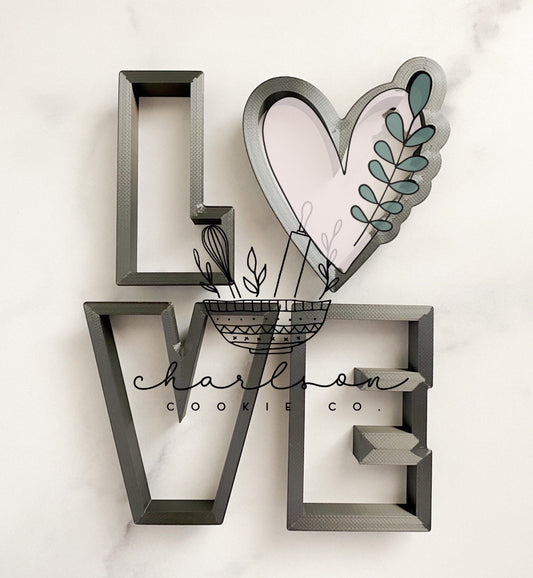L heart VE cookie cutters