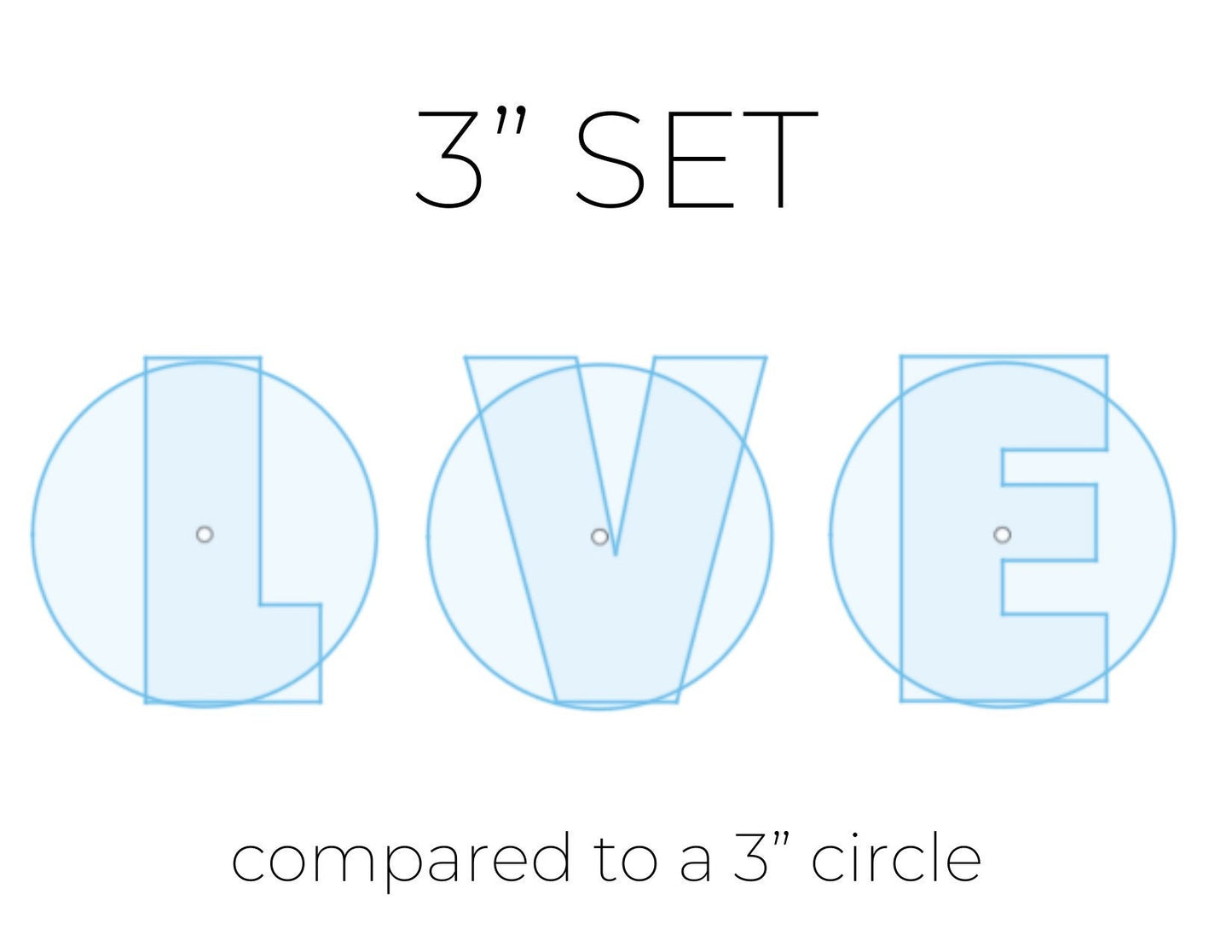 L heart VE cookie cutters