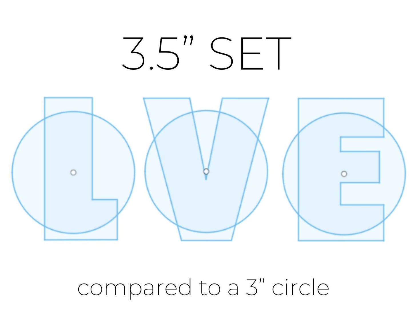 L heart VE cookie cutters