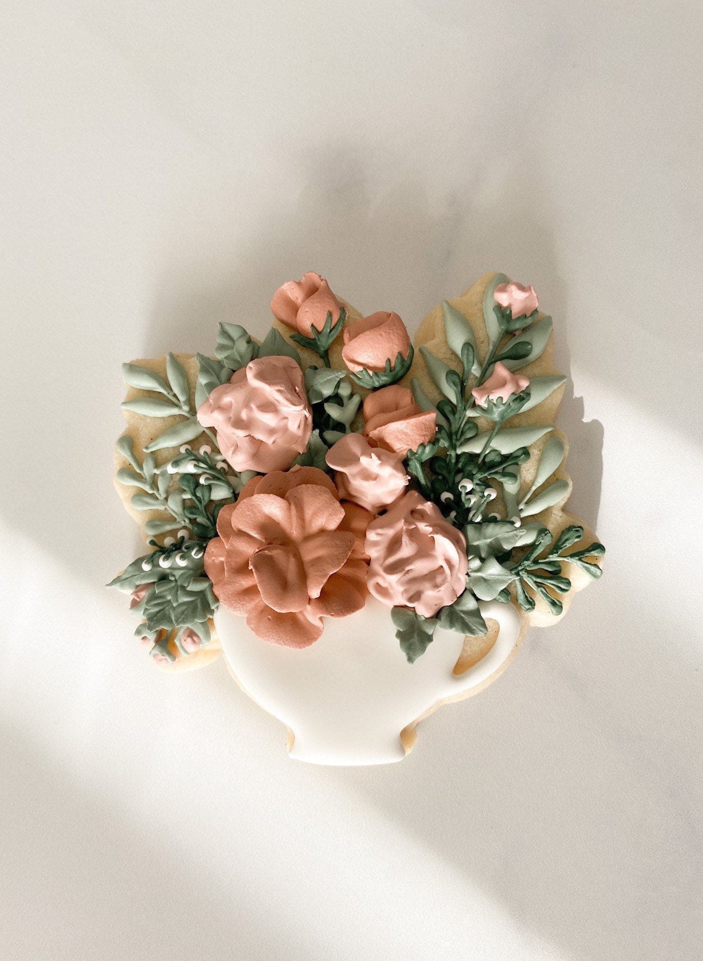 Floral cup cookie cutter