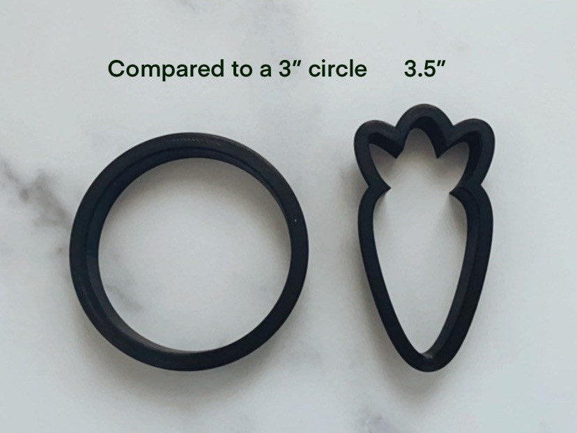 Carrot cookie cutter