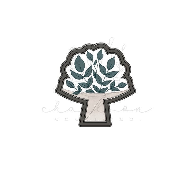 Floral bouquet cookie cutter