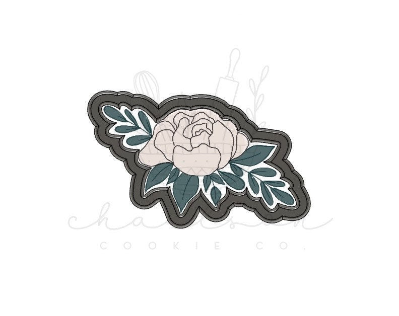 Peony no. 1 cookie cutter
