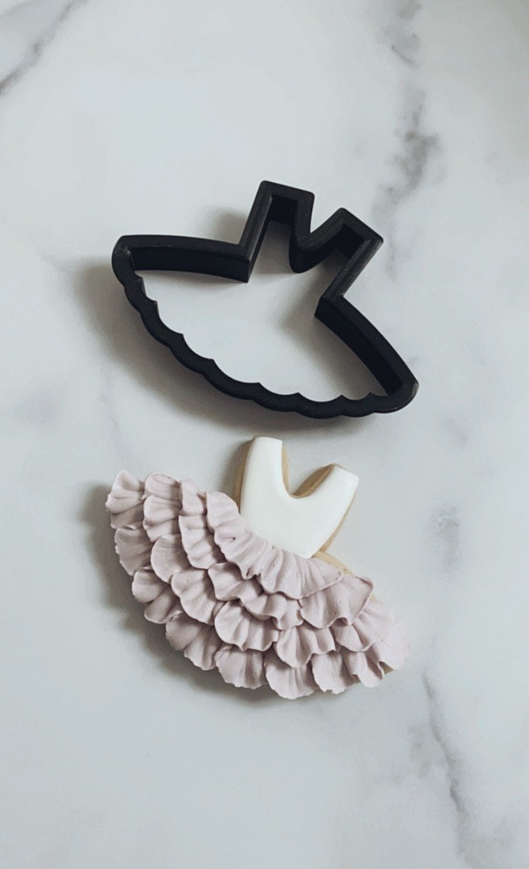 Tutu / ballerina dress cookie cutter