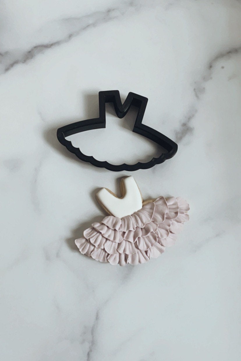Tutu / ballerina dress cookie cutter