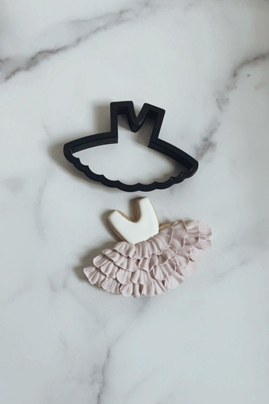 Tutu / ballerina dress cookie cutter