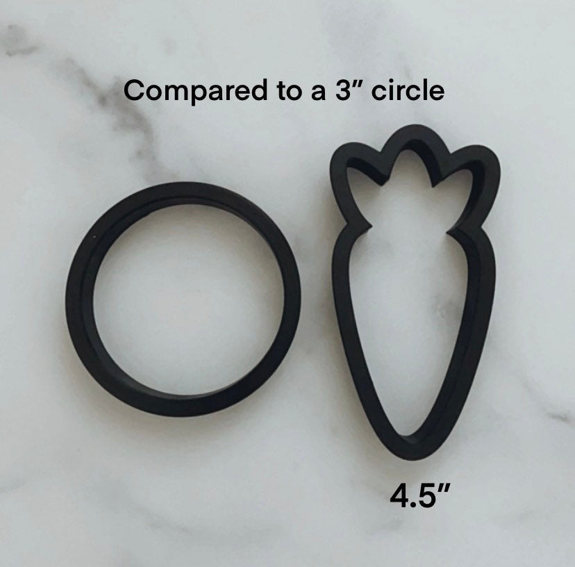Carrot cookie cutter