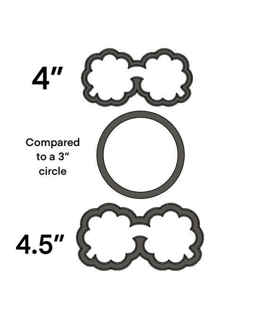 Scalloped Sunglasses cookie cutter