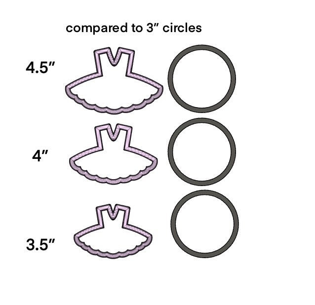 Tutu / ballerina dress cookie cutter