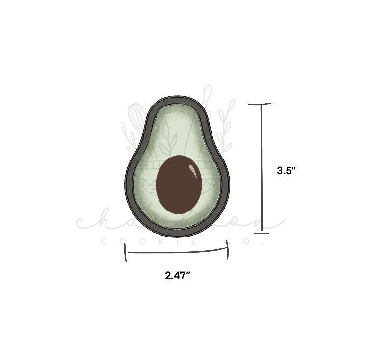 Avocado cookie cutter