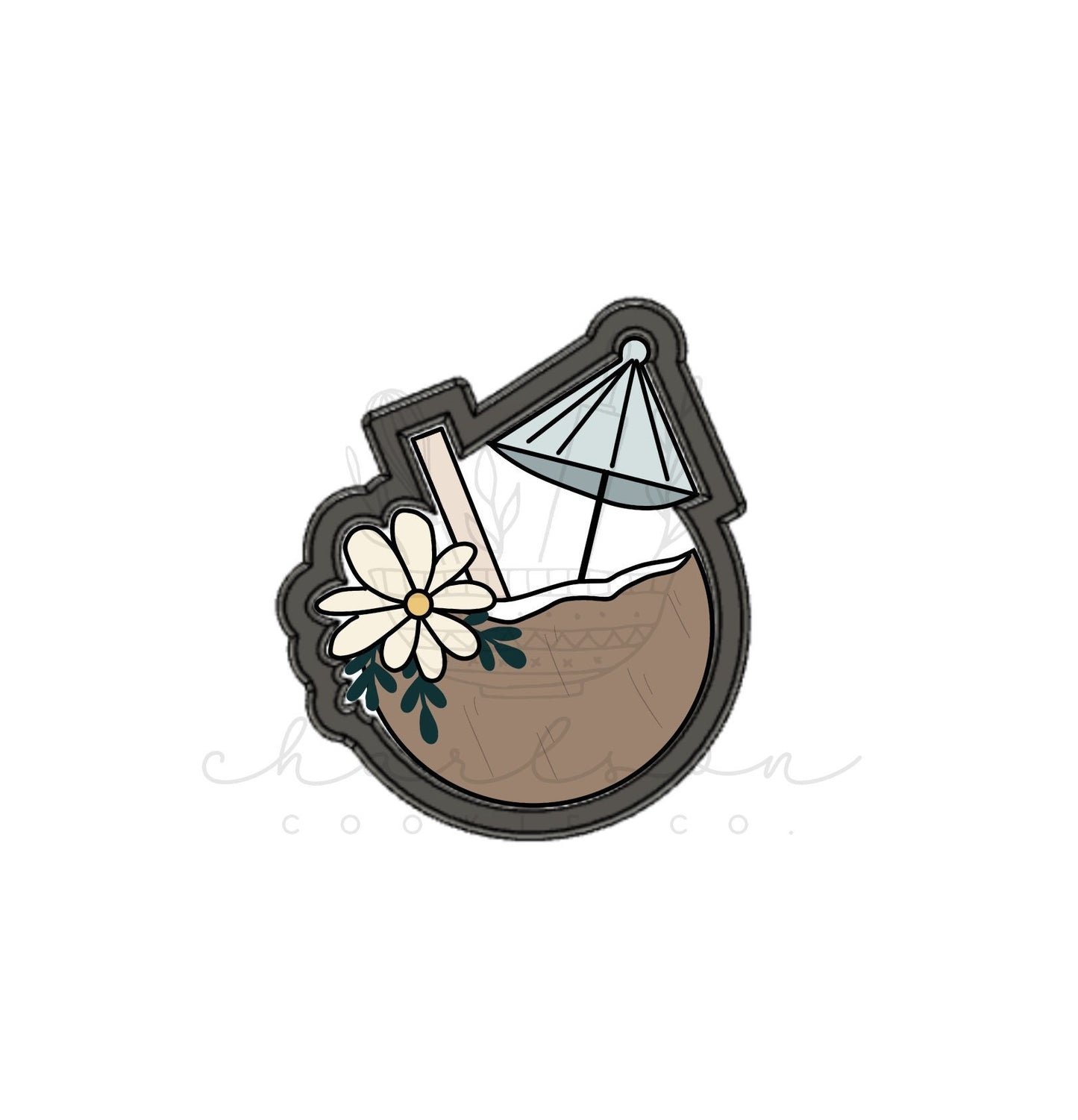 Coconut drink cookie cutter