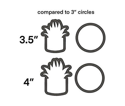 Aloe vera plant cookie cutter