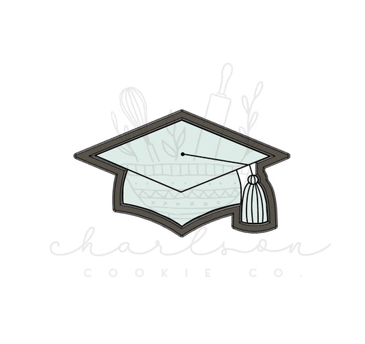 Graduation cap cookie cutter