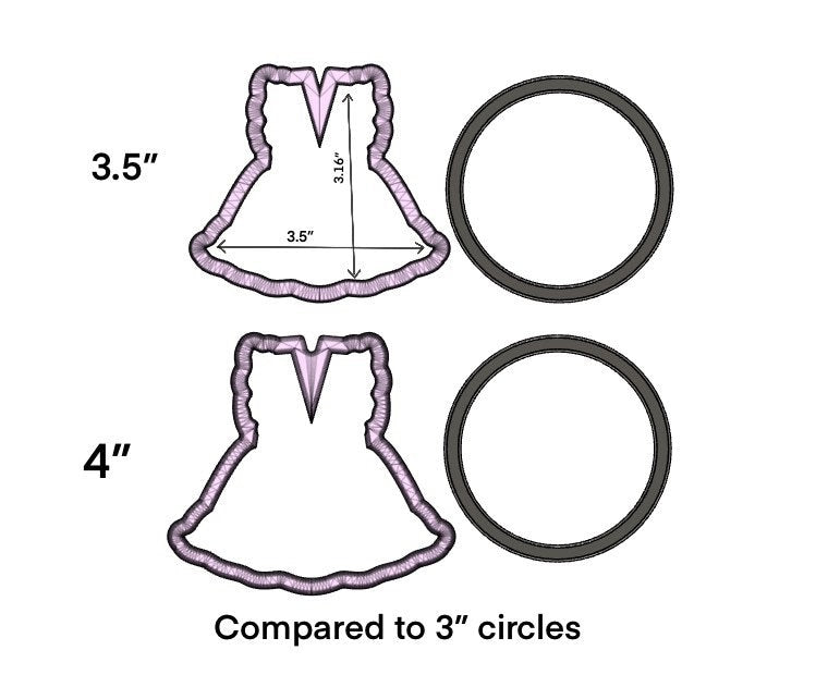 Baby dress no. 1 cookie cutter