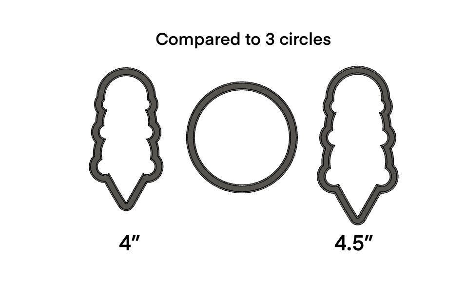 Ice cream / bear with hat cookie cutter