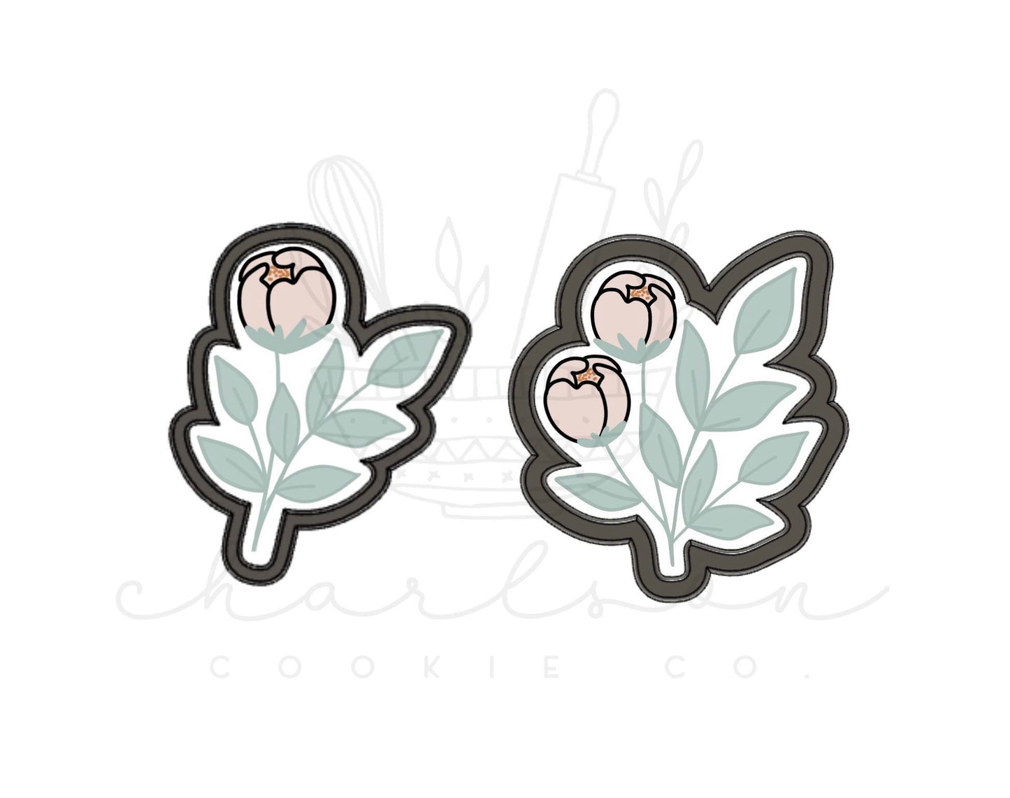 Peony no. 2 cookie cutter