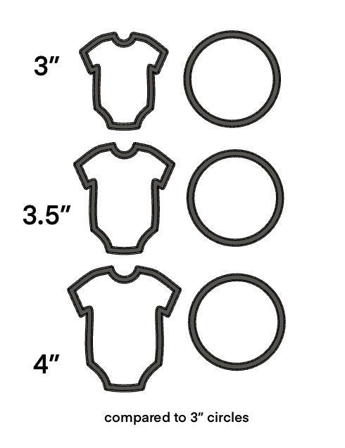 Baby basic onesie cookie cutter