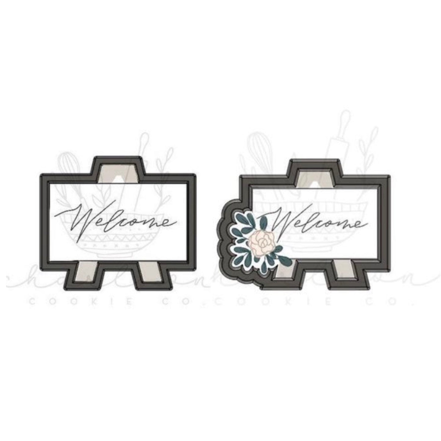 Sign cookie cutter
