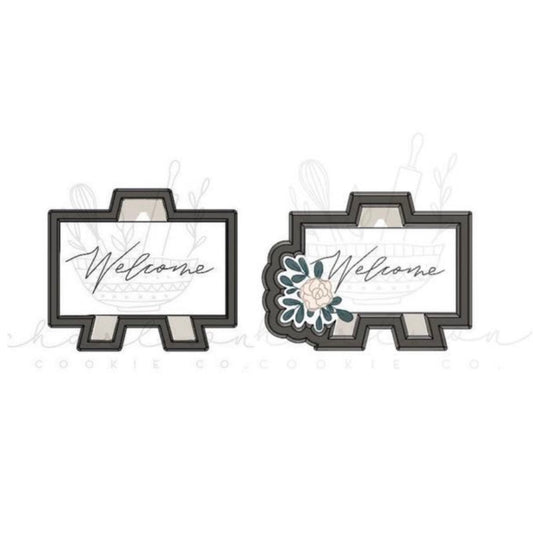 Sign cookie cutter