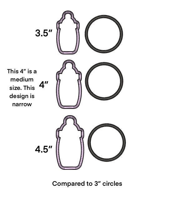 Baby bottle cookie cutter
