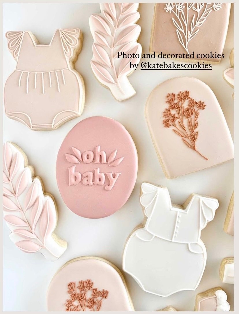Baby ruffle no. 1 cookie cutter
