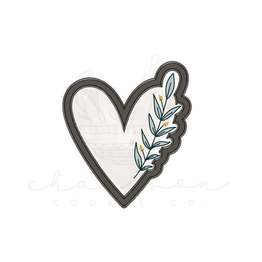 Heart with leaf cookie cutter