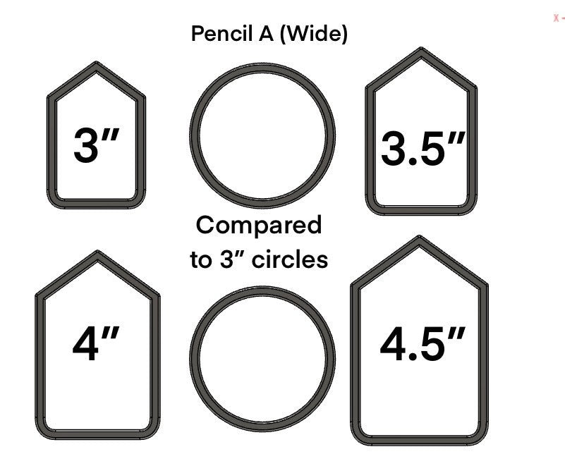 Pencil cookie cutter