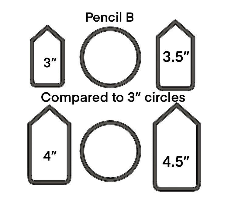 Pencil cookie cutter