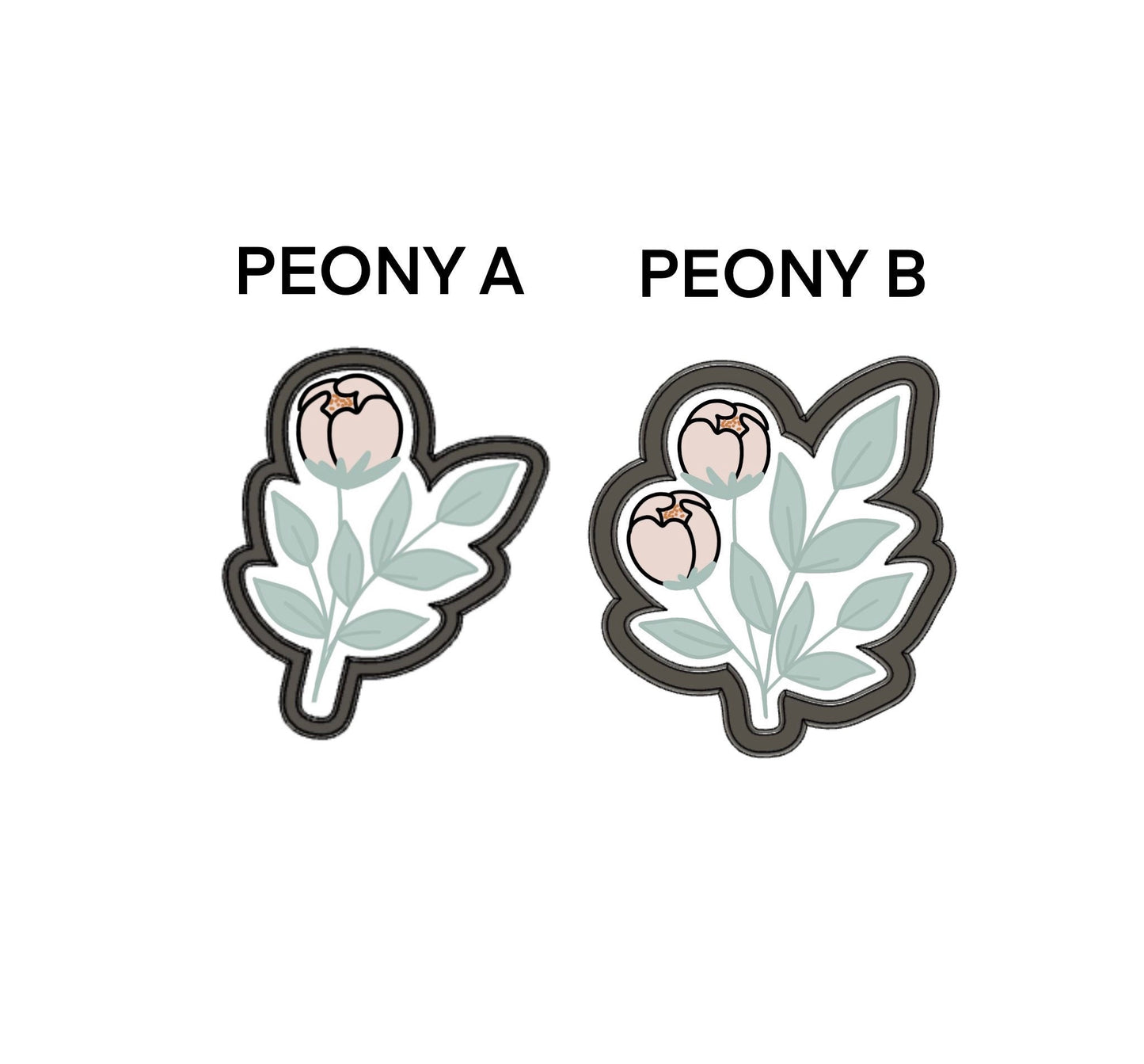 Peony no. 2 cookie cutter