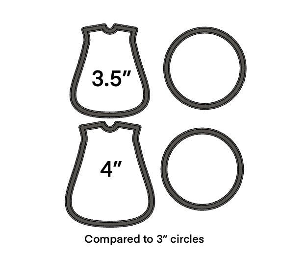 Baby sleep sack cookie cutter